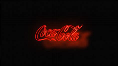 Coca cola glowing logo on Ai and Ps (1920x1080) : r/wallpaper