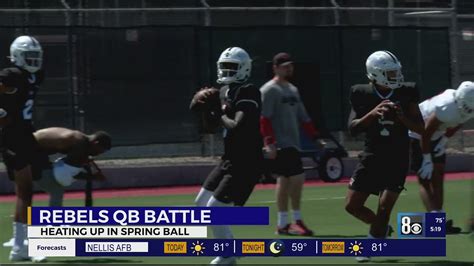 Quarterback Competition Heats Up During Unlv Spring Practice Youtube