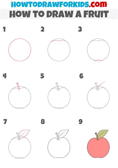 How to Draw a Fruit - Easy Drawing Tutorial For Kids