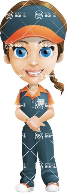 Female Delivery Service Worker Cartoon Vector Character Patient