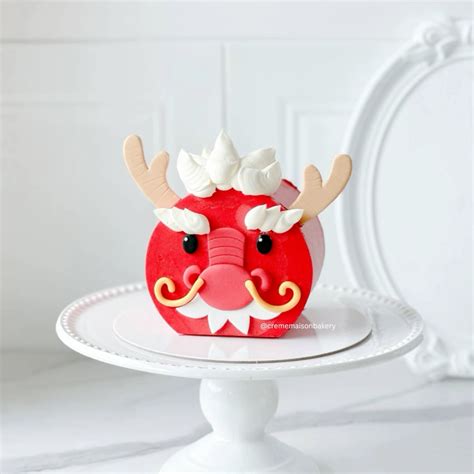 3d Dragon Cake Year Of The Dragon Cake Dragon Face Cake Chinese