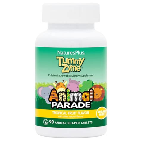 Nature`s Plus Animal Parade Tummy Zyme - 90 Chewable Tabs