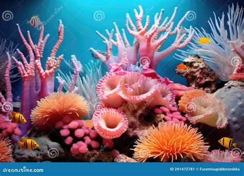 Colorful Coral Reefs Corals Close Up Tropical Coral Reef Stock ...