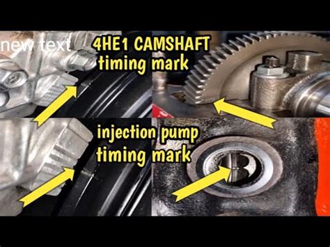 4HE1 INJECTION PUMP CAMSHAFT TIMING MARK YouTube