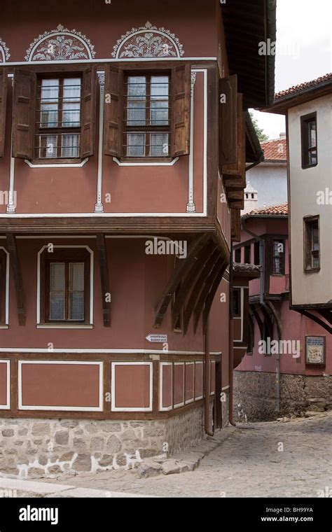 Bulgaria,Plovdiv,Balabanov House,Old Town,Traditional houses Stock ...