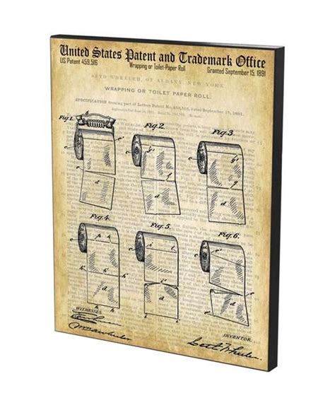 Toilet Paper Roll Patent Historic Bathroom Patents Series Historic