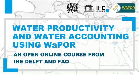 Ocw Water Productivity And Water Accounting Using Wapor Water