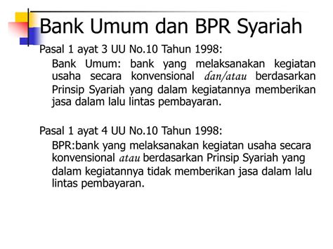 PPT Regulasi Perbankan Syariah Dalam UU Perbankan Indonesia