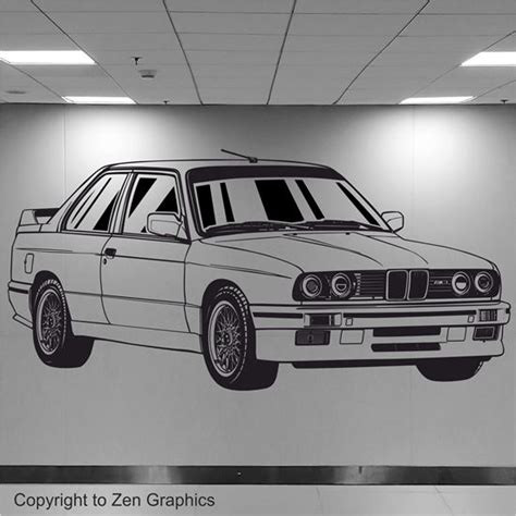 Zen Graphics Bmw E30 M3 Wall Art Sticker