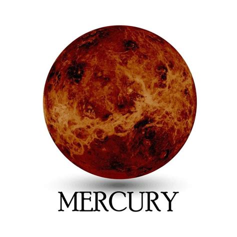 Planeta Merc Rio Vetor De Ilustra O In Mercury Planet Planets