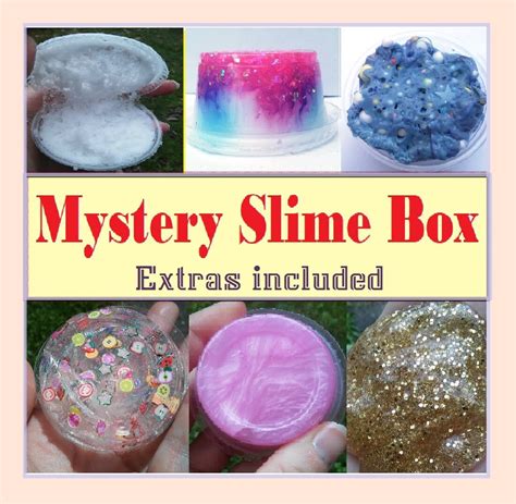 Mystery Slime Box Slime Package With Extras Surprise T Box