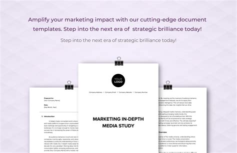 Marketing In Depth Media Study Template In Pdf Word Google Docs