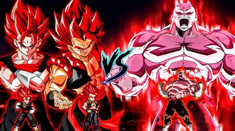 Evil Gogeta Ssj Op Evil Vegito Ssj Op Vs Jiren V Op All Form Zeed