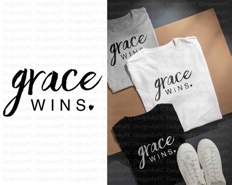 Grace Wins Svg Christian Svg Jesus Svg Cricut And Etsy