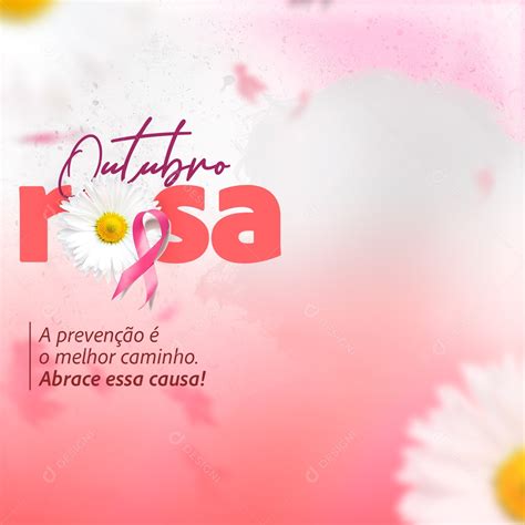 Social Media Outubro Rosa Preven O O Melhor Caminho Psd Edit Vel