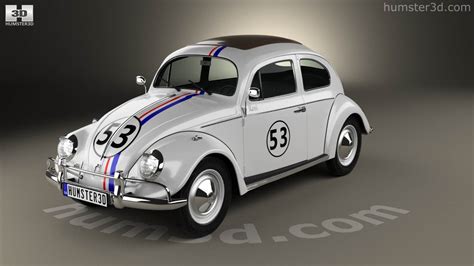 View Of Volkswagen Beetle Herbie The Love Bug D Model Dmodels Store