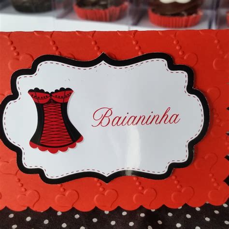 Plaquinha Doces Ch De Lingerie Elo Produtos Especiais