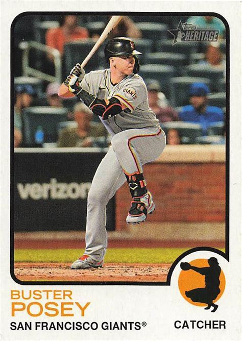 2022 Topps Heritage 13 Buster Posey Trading Card Database