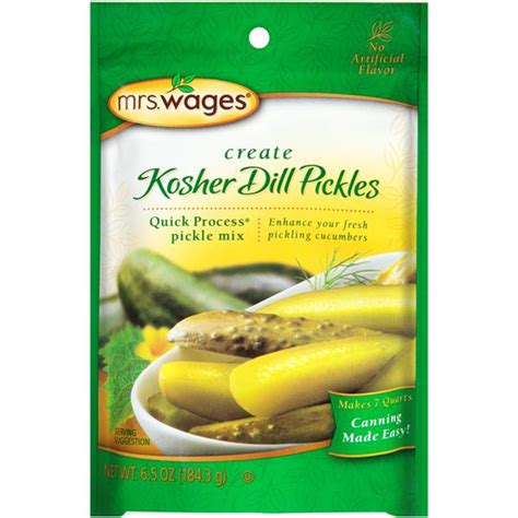 Mrs Wages Create Kosher Dill Pickles Quick Process Pickle Mix Hy Vee Aisles Online Grocery