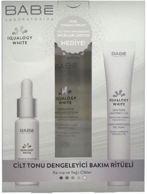 Babe Iqualogy White Karma Yağlı Ciltler Cilt Tonu Dengeleyici Kofre TL ye Sipariş