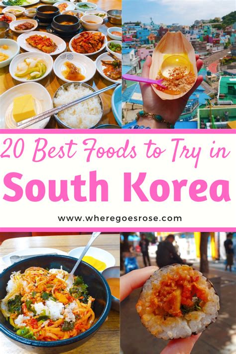 A South Korea Food Guide Including Traditional Dishes Bibimbap Korean