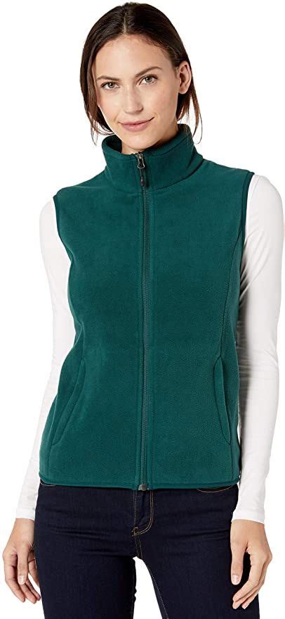 Amazon Essentials Womens Classic Fit Sleeveless Full Zip Polar Soft Fleece Vest Woman Vest