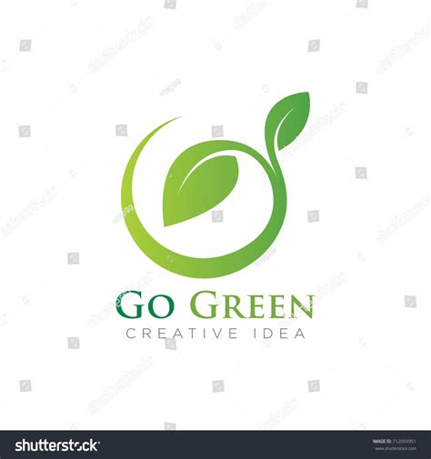 Go Green Logo Stock Vector (Royalty Free) 712093951 | Shutterstock