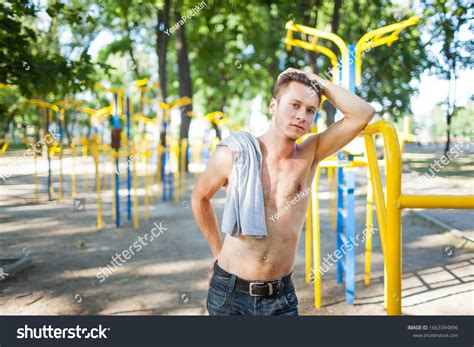 Front View Handsome Gentleman Naked Torso Stock Photo Shutterstock