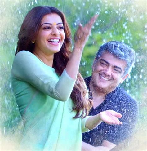 Kajal Agarwal Stills From Vivegam Tamil Movie Romantic Couple