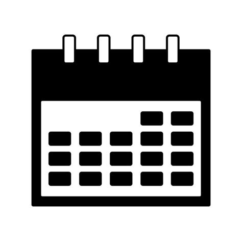 Black Calendar Icon 23888147 Vector Art At Vecteezy