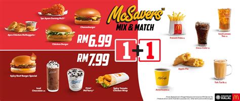 Mcdonalds Malaysia New Mcsavers Mix And Match