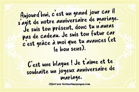 Textes anniversaire de mariage humoristiques humours et drôles