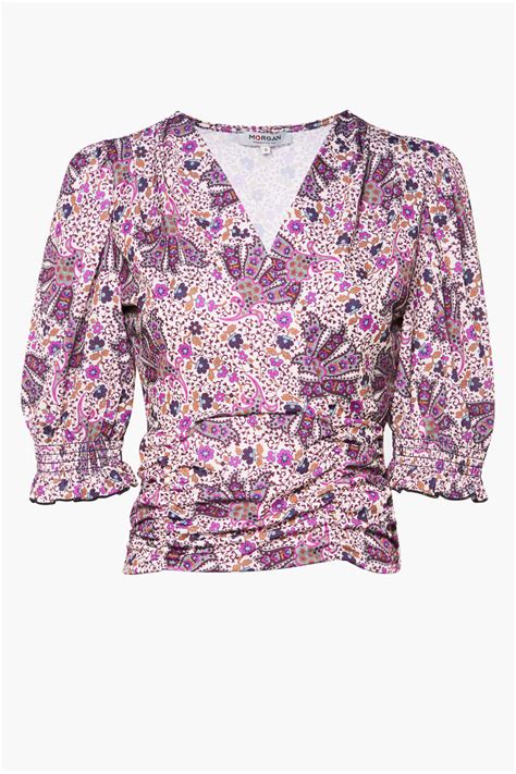 Blouse Lange Mouwen Multicolor Morgan De Toi 231DOYAN MULTICO ZEB