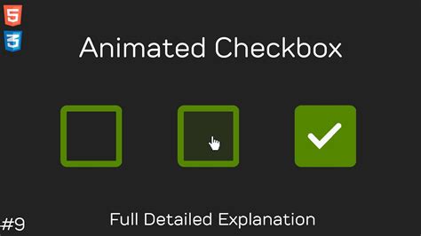 CSS Smooth Animated Checkbox Effect Tutorial 9 YouTube