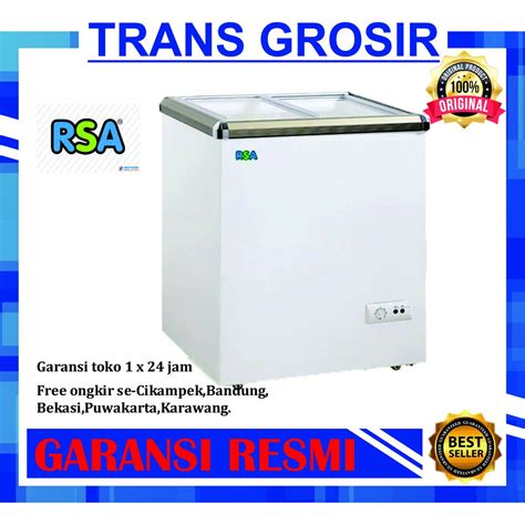 Jual CHEST FREEZER XS 110 RSA SLIDING FLAT GLASS BOX XS110 Shopee