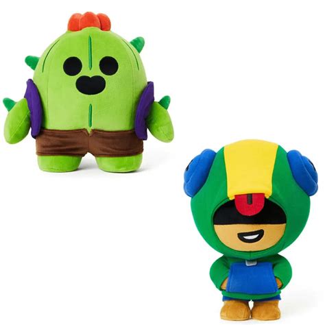 Pack Peluche Brawl Stars Spike et Léon en livraison gratuite