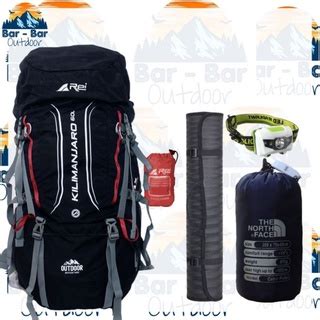 Jual Paket Perlengkapan Mendaki Tas Gunung Outdoor Carrier Arei Rei