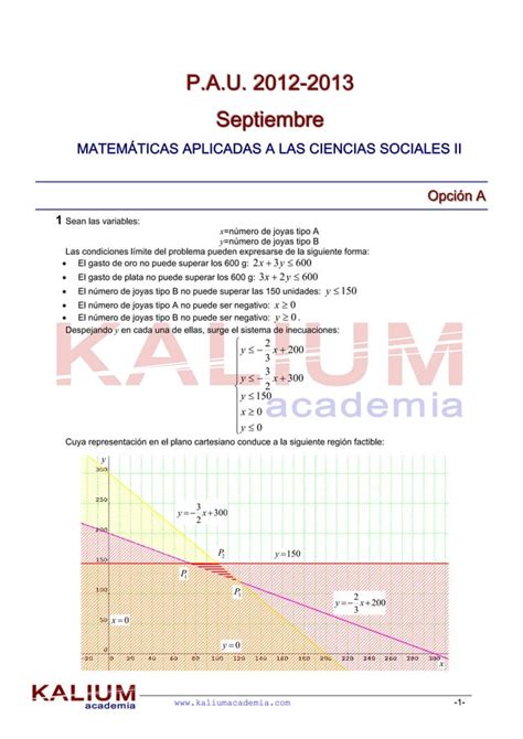 Selectividad EXTREMADURA Matemáticas CCSS Septiembre 2012 2013 PDF