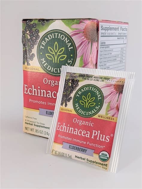 Echinacea Plus Tea With Elderberry