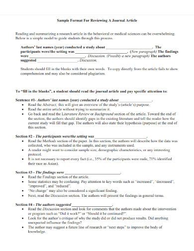 Journal Paper Format - Examples, PDF | Examples