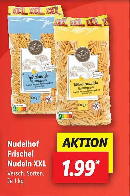 Nudelhof Frischei Nudeln XXL Angebot Bei Lidl 1Prospekte De