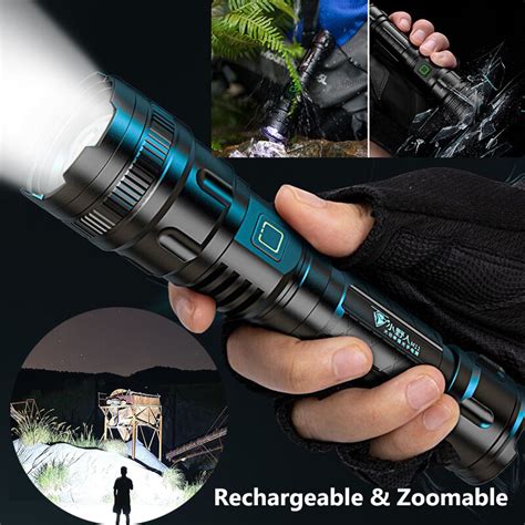 Xpe T Torch Light Rechargable Led High Lumen Flashlight Usb