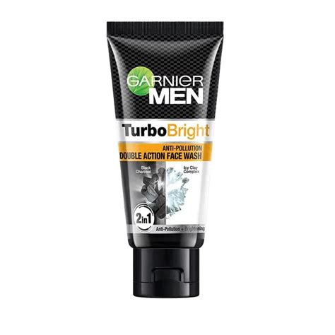 Garnier Men Turbo Bright Anti Pollution Double Action Face Wash 2 In 1