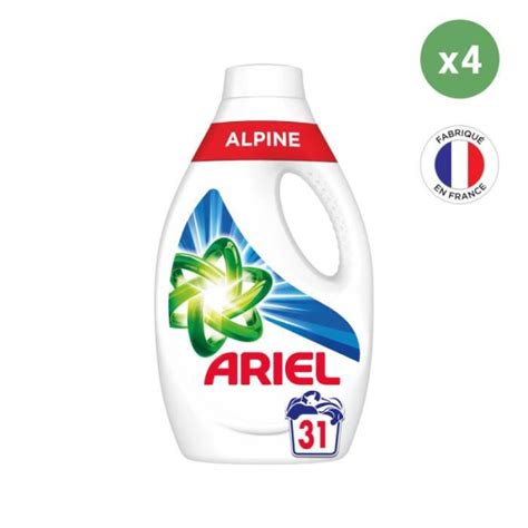 4x31 Lavages Alpine Lessive Liquide Ariel Cdiscount Electroménager