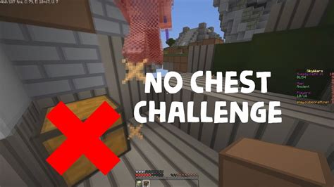 No Chest Challenge Minecraft Skywars Youtube