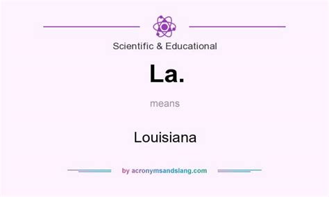 la  definition  la la stands  louisiana