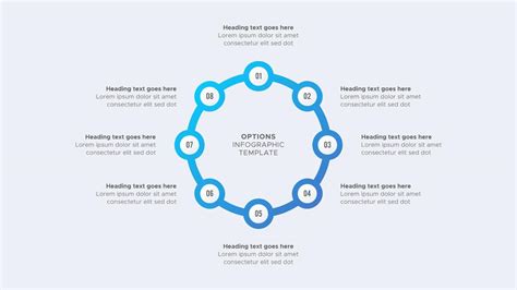 Eight Steps Options Circle Round Business Infographic Modern Design