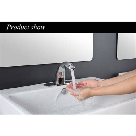 Luxury Hot Cold Bathroom Automatic Touch Free Sensor Faucets Water Saving Inductive Electric