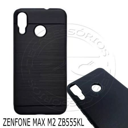 Capa Case Capinha Silicone Preto Fosco Asus Zenfone Max M Zb Kl