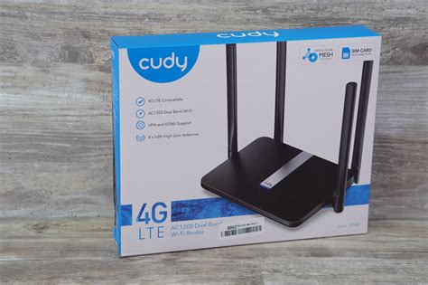 Used Cudy AC1200 Dual Band Unlocked 4G LTE Modem Router With SIM Card